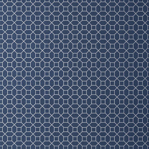 Farris Silver on Navy T11027 by Thibaut Designer Wallpaper