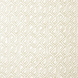 Tortona Metallic Gold on Cream T12839 by Thibaut Designer Wallpaper
