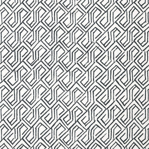 Tortona Black and White T12842 by Thibaut Designer Wallpaper