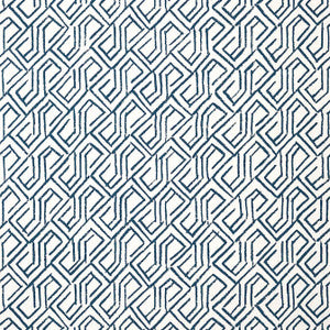 Tortona Navy and White T12843 by Thibaut Designer Wallpaper