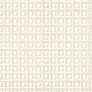 Square Dance Beige T12847 by Thibaut Designer Wallpaper