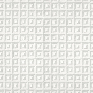 Square Dance Grey T12848 by Thibaut Designer Wallpaper