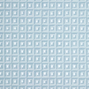 Square Dance Light Blue T12849 by Thibaut Designer Wallpaper