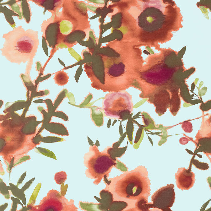 Open Spaces Aqua and Coral T13086 by Thibaut Wallpaper Thibaut Wallpaper Open Spaces Aqua and Coral T13086Wallpaper Summer House Wallpaper U.S.A. </p><p>Repeat: V: 27 27 - Fabric Carolina -