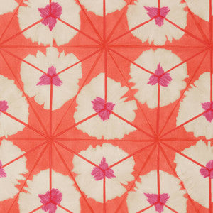 Sunburst Pink and Coral T13089 by Thibaut Designer Wallpaper
