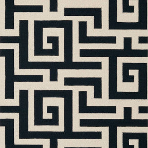 Tulum Black T13221 by Thibaut Designer Wallpaper