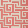 Tulum Coral T13223 by Thibaut Designer Wallpaper