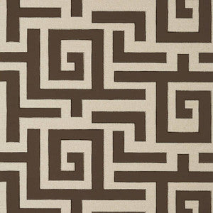 Tulum Brown T13226 by Thibaut Designer Wallpaper