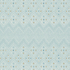 High Plains Spa Blue T13229 by Thibaut Designer Wallpaper