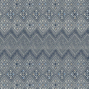 High Plains Navy and White T13231 by Thibaut Designer Wallpaper