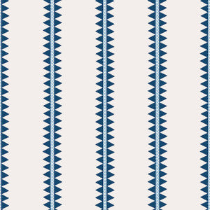 Reno Stripe Navy T13244 by Thibaut Designer Wallpaper