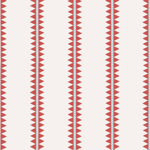 Reno Stripe Coral T13245 by Thibaut Designer Wallpaper
