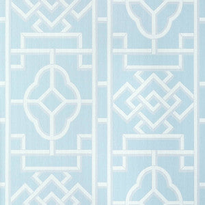 Gateway Spa Blue T13311 by Thibaut Designer Wallpaper
