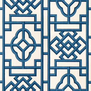 Gateway Navy T13314 by Thibaut Designer Wallpaper