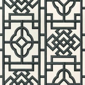 Gateway Black T13315 by Thibaut Designer Wallpaper