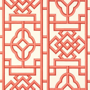 Gateway Coral T13316 by Thibaut Designer Wallpaper