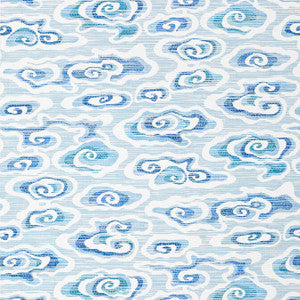 Clear Clouds Blue T13317 by Thibaut Designer Wallpaper