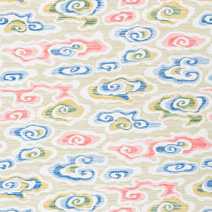 Clear Clouds Multi T13319 by Thibaut Designer Wallpaper
