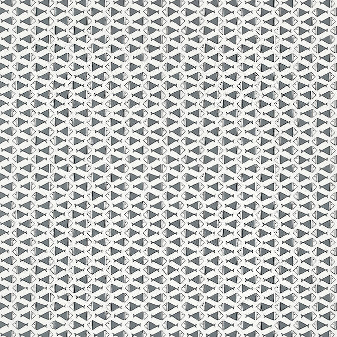 Pisces Black T13328 by Thibaut Wallpaper Thibaut Wallpaper Pisces Black T13328Wallpaper Pavilion Non-Woven Vinyl Wallpaper UNITED STATES </p><p>Repeat: V: 1.5 27 - Fabric Carolina -
