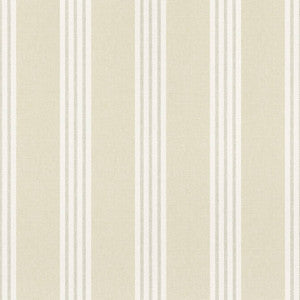 Canvas Stripe Beige T13356 by Thibaut Designer Wallpaper