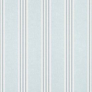 Canvas Stripe Spa Blue T13359 by Thibaut Designer Wallpaper