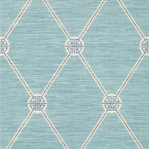 Turnberry Trellis Mineral T13391 by Thibaut Designer Wallpaper