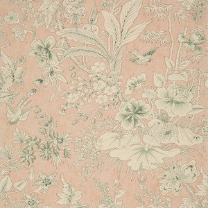 Rosalind Blush T13600 by Thibaut Designer Wallpaper