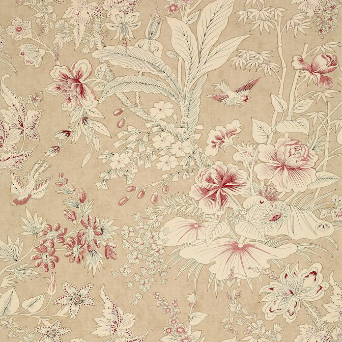 Rosalind Beige T13601 by Thibaut Wallpaper Thibaut Wallpaper Rosalind Beige T13601Wallpaper Grand Palace Non Woven Wallpaper UNITED STATES </p><p>Repeat: V: 27 27 - Fabric Carolina -