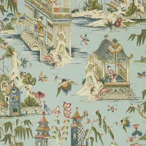 Grand Palace Mist T13617 by Thibaut Designer Wallpaper