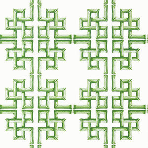 Boca Bamboo Green T13900 by Thibaut Designer Wallpaper