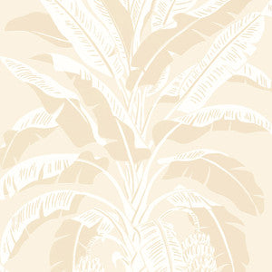 Banana Tree Beige T13920 by Thibaut Designer Wallpaper