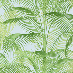 Delray Green and Blue T13937 by Thibaut Designer Wallpaper