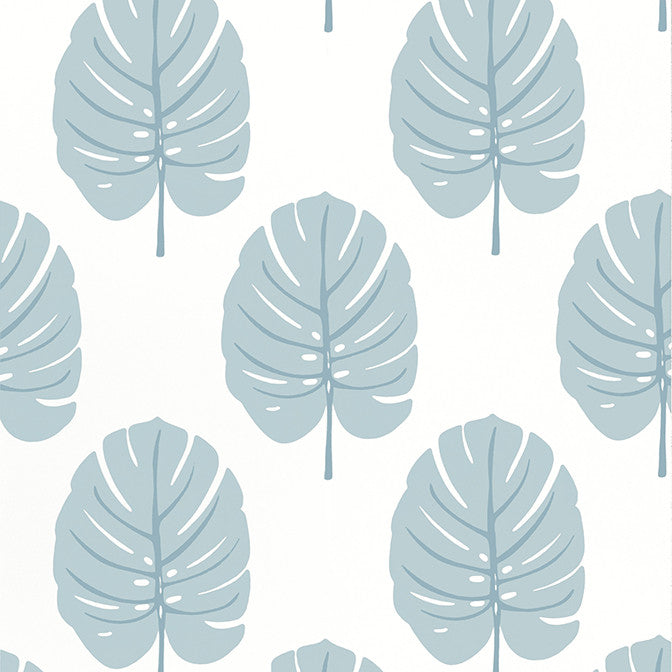Monstera Spa Blue T13954 by Thibaut Wallpaper Thibaut Wallpaper Monstera Spa Blue T13954Wallpaper Palm Grove Wallpaper U.S.A. </p><p>Repeat: V: 18 27 - Fabric Carolina -