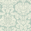 TRELAWNY DAMASK Aqua T14217 by Thibaut Designer Wallpaper