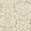 TRELAWNY DAMASK Beige T14218 by Thibaut Designer Wallpaper