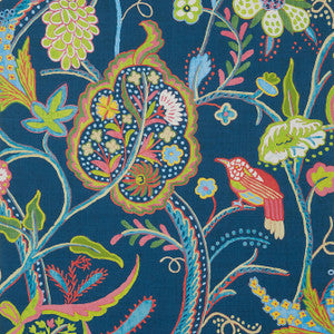 Windsor Navy T14303 by Thibaut Designer Wallpaper