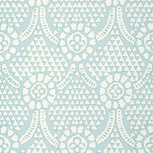 Chamomile Spa Blue T14320 by Thibaut Designer Wallpaper