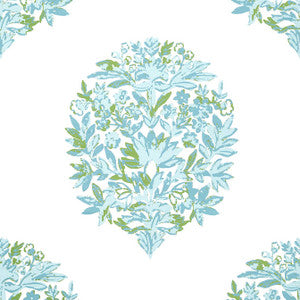 Ridgefield Green and Spa T14323 by Thibaut Designer Wallpaper
