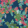 Central Park Navy and Pink T14331 by Thibaut Designer Wallpaper