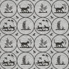 Dooley Black T14347 by Thibaut Designer Wallpaper