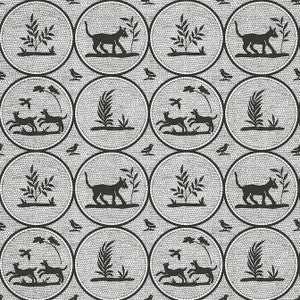Dooley Black T14347 by Thibaut Designer Wallpaper