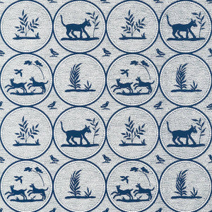 Dooley Navy T14348 by Thibaut Designer Wallpaper