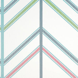 Ventura Blue and Pink T14355 by Thibaut Designer Wallpaper