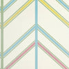 Ventura Pink and Green T14358 by Thibaut Designer Wallpaper