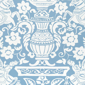 Galway Blue T14361 by Thibaut Designer Wallpaper