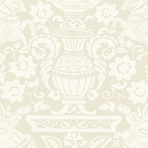 Galway Beige T14363 by Thibaut Designer Wallpaper