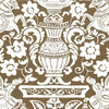 Galway Brown T14364 by Thibaut Designer Wallpaper