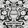 Galway Black T14365 by Thibaut Designer Wallpaper