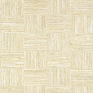 Bayshore Basket Sand T14588 by Thibaut Designer Wallpaper