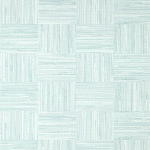 Bayshore Basket Robin's Egg T14591 by Thibaut Designer Wallpaper